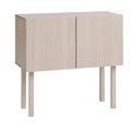 Mobiletto Minimalista in Legno con Ante e Piedini